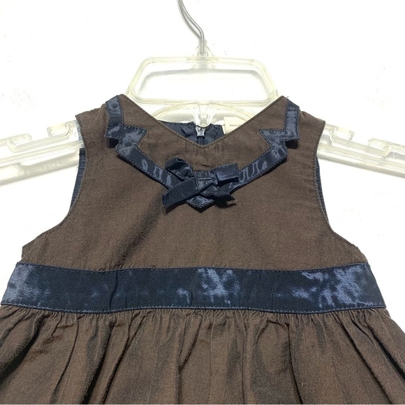 Jottum Dutch Brown & Black Tank Top Dress Girls size 18 Months Fit & Flare - Picture 6 of 8